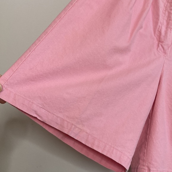 Vintage Shorts Womens Small High Waist 90s Mom Wide Leg Pink Cotton - Picture 8 of 10
